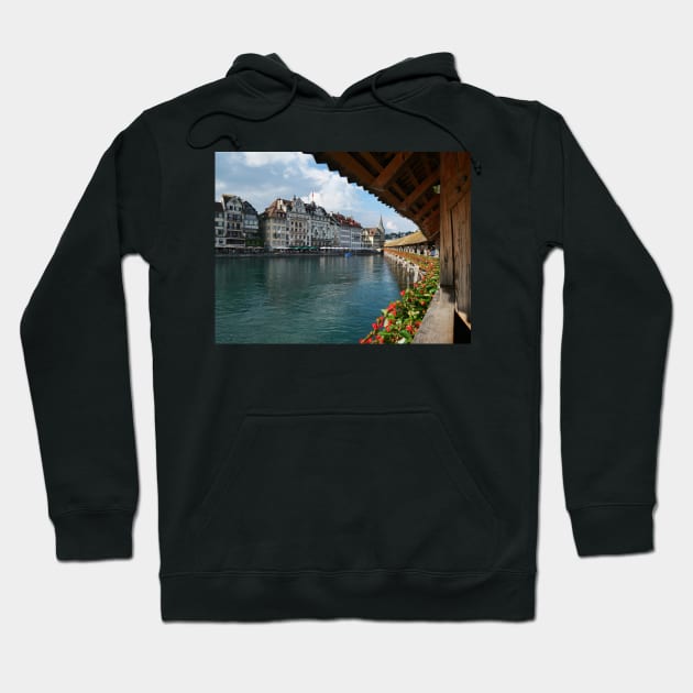 Kapellbrucke - Chapel Bridge of Lucerne Hoodie by fantastic-designs